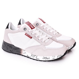 Sapatos esportivos masculinos Memory Foam Big Star FF174208 Branco-Cinza