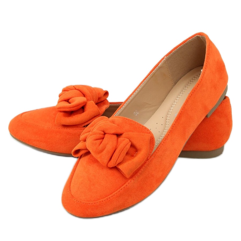 Mocassins laranja com laço 88-382 Orange