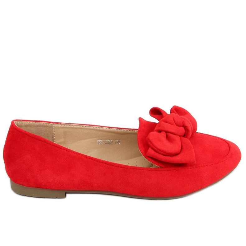 Mocassins com laço vermelho 88-382 Vermelho