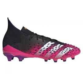 Chuteiras Adidas Predator Freak.1 Ag M FW7242 grafite, preto, roxo preto