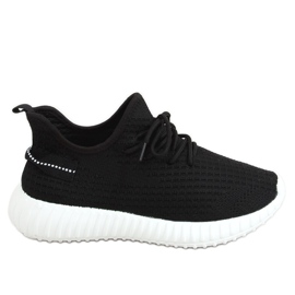 Black 7817 BLACK / WHITE meias calçado desportivo preto