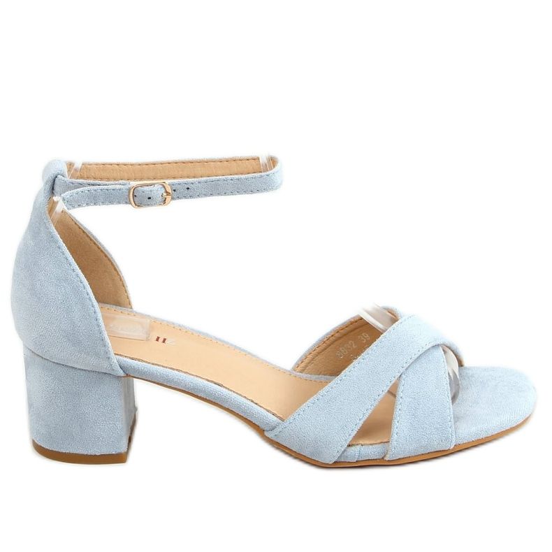 Sandálias de salto alto azuis 8832 Blue azul