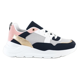 SHELOVET Tênis elegantes com malha multicolorido SHELOVET Tênis elegantes com malha multicolorido