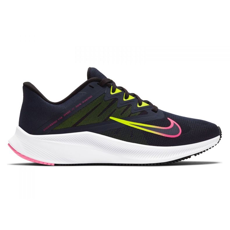 Tênis Nike Quest 3 W CD0232-401 azul marinho rosa