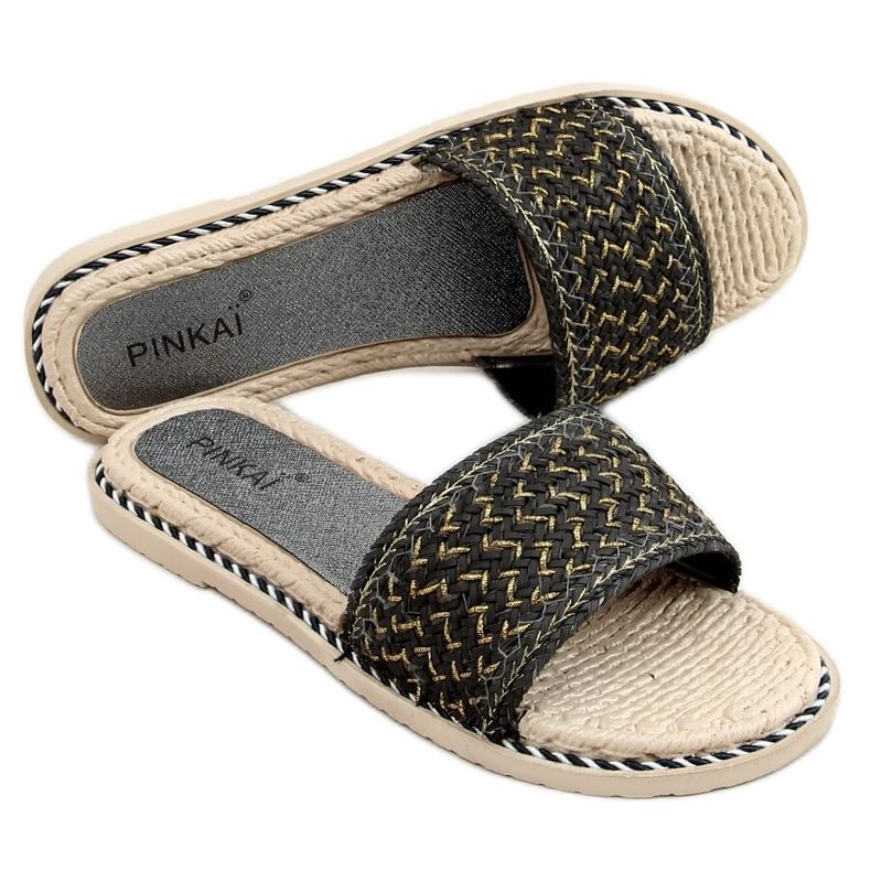 Sapatilhas pretas femininas pretas LS002 pretas preto