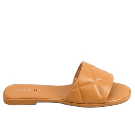 Chinelos acolchoados Camel 5860 Camel castanho