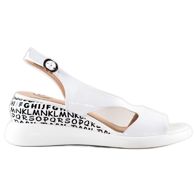 Filippo Sandálias de cunha confortáveis branco