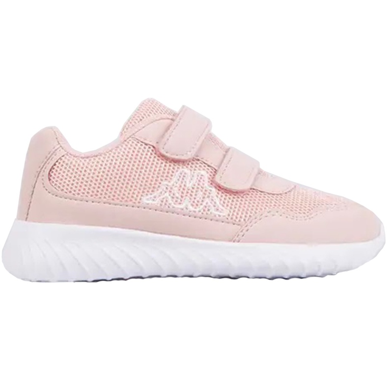 Sapatos infantis Kappa Cracker Ii K rosa e branco 260647K 7110