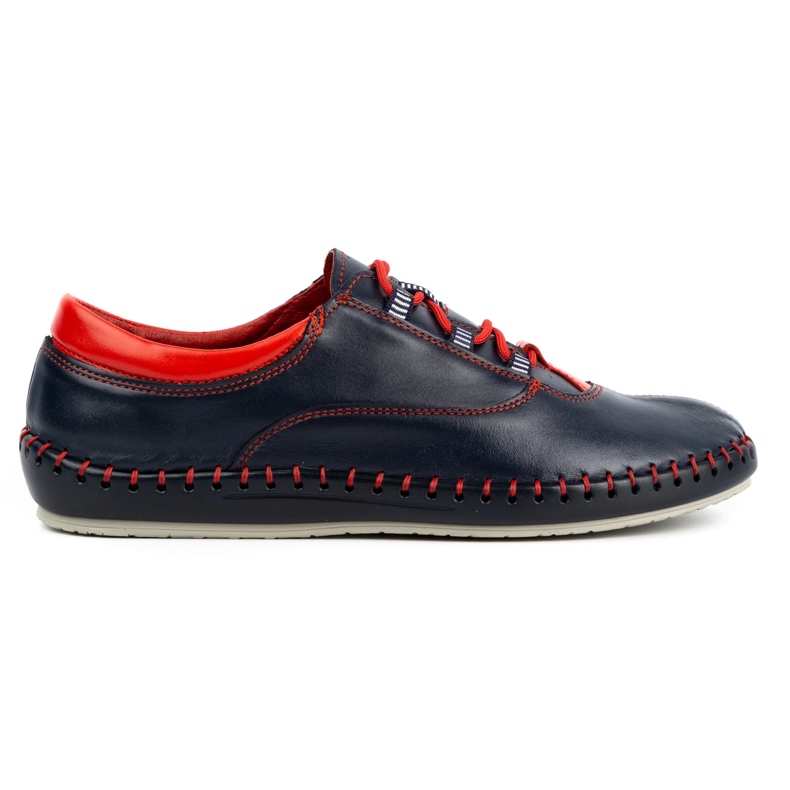 Olivier Sapatos masculinos casuais 312K grão azul marinho