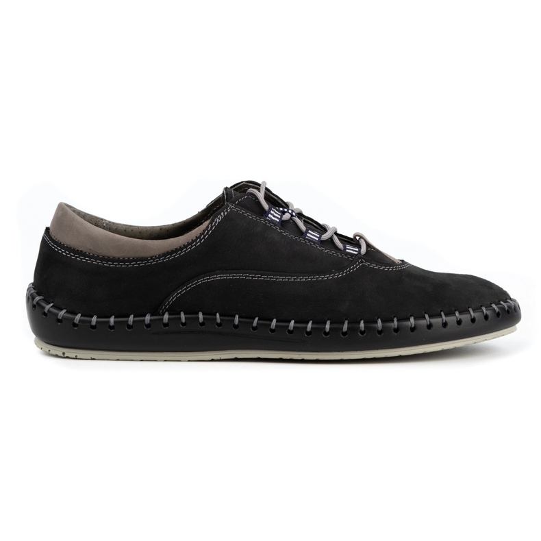 Olivier Sapatos masculinos casuais 312K nobuck preto