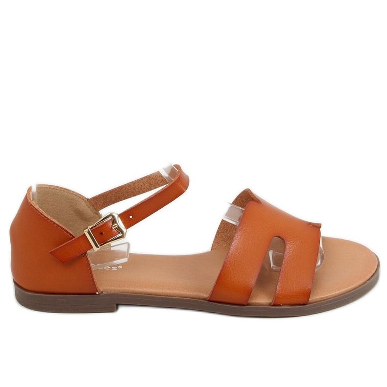 Camel 7823 Sandálias femininas Camel castanho