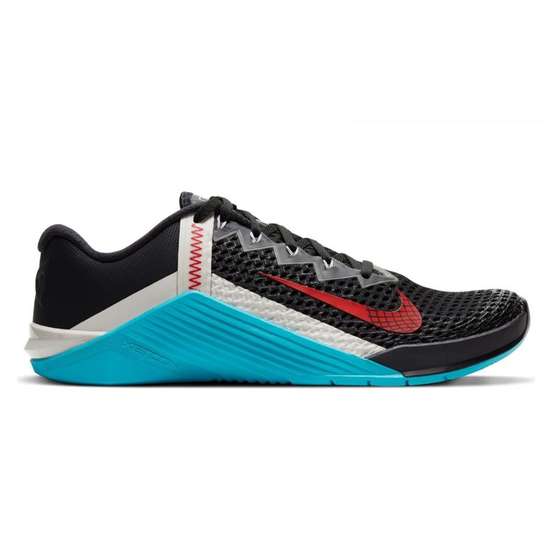 Tênis de treinamento Nike Metcon 6 M CK9388-070 branco preto azul