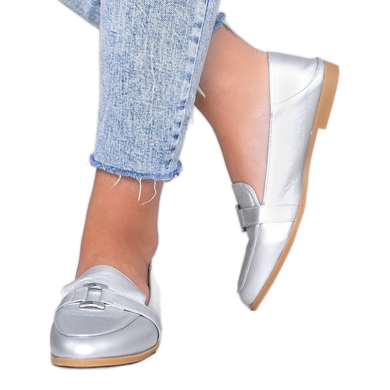 Mocassins de prata com fivela Island Paradise