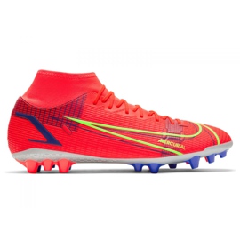 Chuteiras Nike Superfly 8 Academy Ag M CV0842-600 multicolorido vermelho