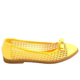 Bailarinas com aberturas amarelas 1378 Amarelo Bailarinas com aberturas amarelas 1378 Amarelo