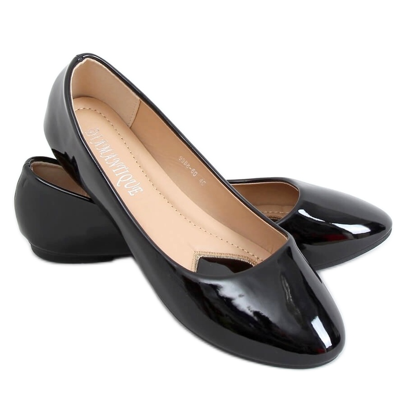 Bailarinas lacadas pretas 9988-60 Black preto