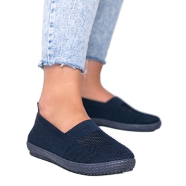 Tênis azul marinho Slip On openwork Deep