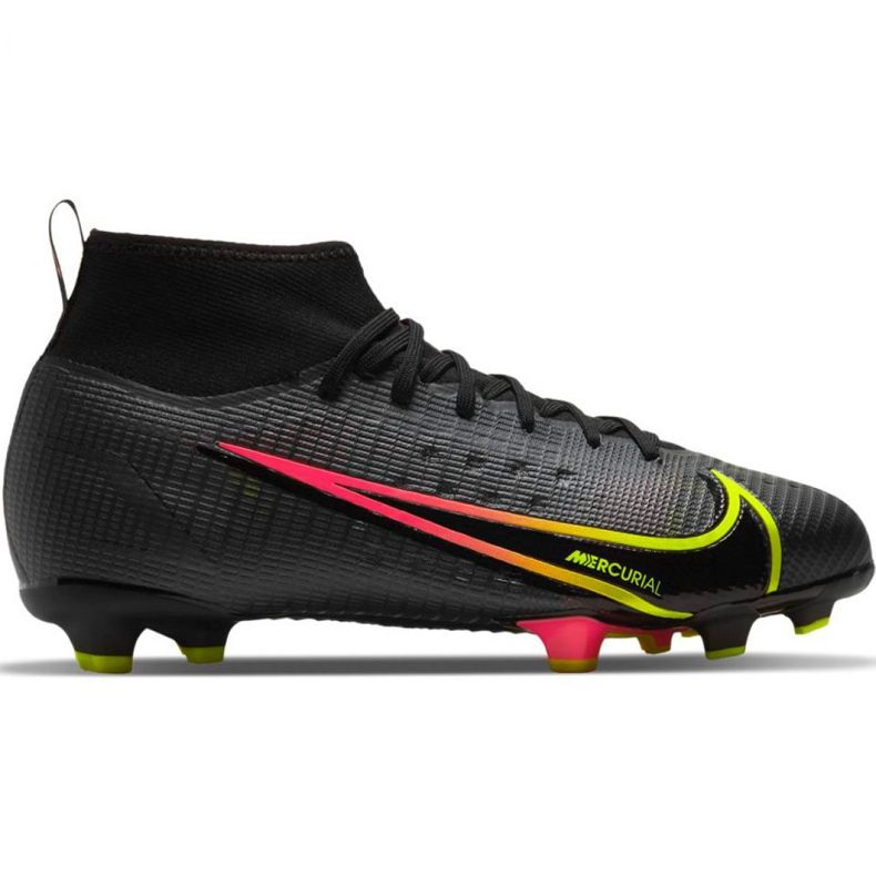 Chuteiras Nike Mercurial Superfly 8 Pro Fg Jr CV0804 090 multicolorido preto