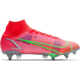 Chuteira Nike Mercurial Superfly 8 Elite SG-PRO Ac M CV0960 600 laranja laranjas e vermelhos