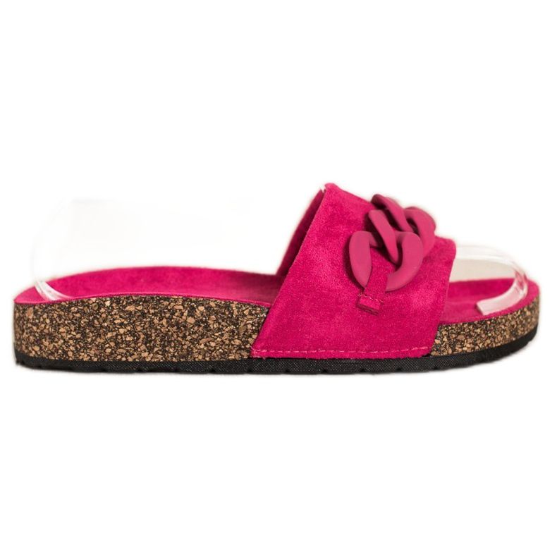 SHELOVET Chinelos elegantes com enfeite laranja