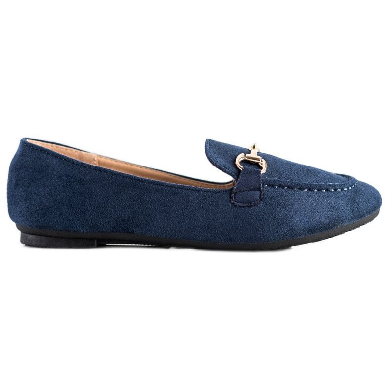 VINCEZA Glitter Mocassins azul marinho azul