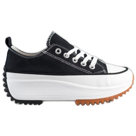 SHELOVET Tênis em plataforma alta preto SHELOVET Tênis em plataforma alta preto