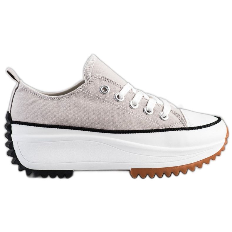 SHELOVET Tênis em plataforma alta cinza