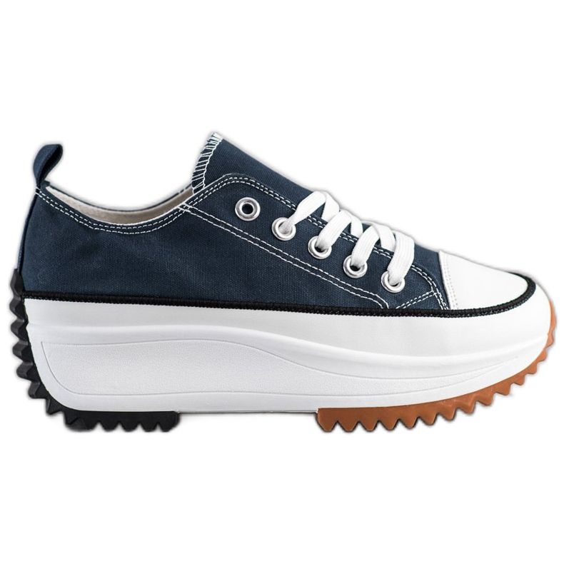 SHELOVET Tênis em plataforma alta azul