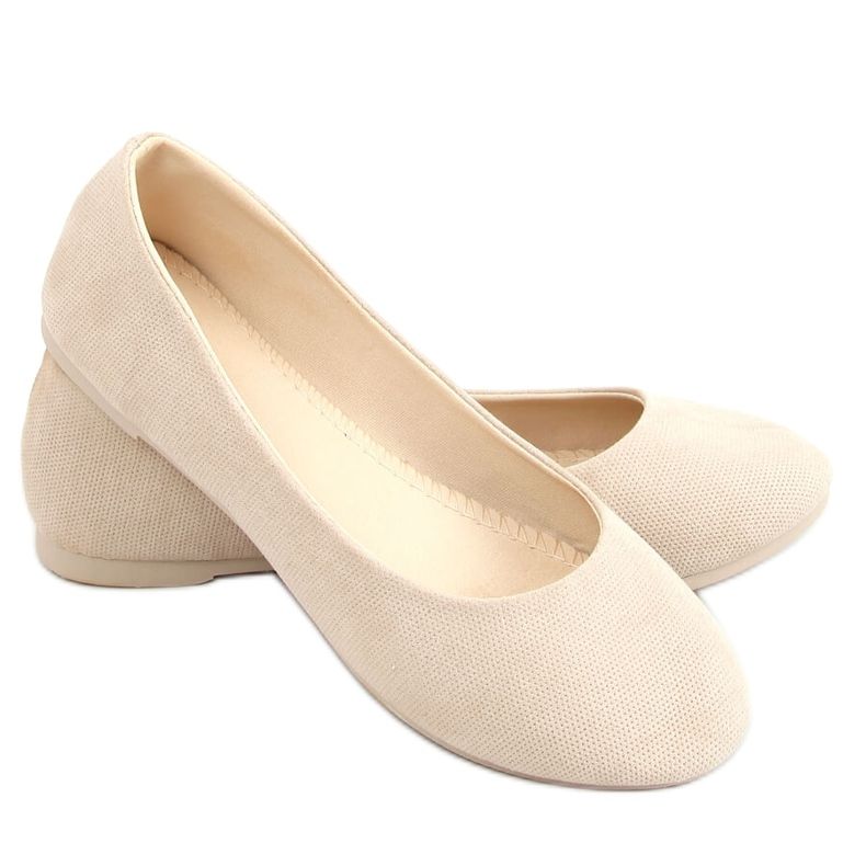 Bailarinas femininas bege JX38 Beige