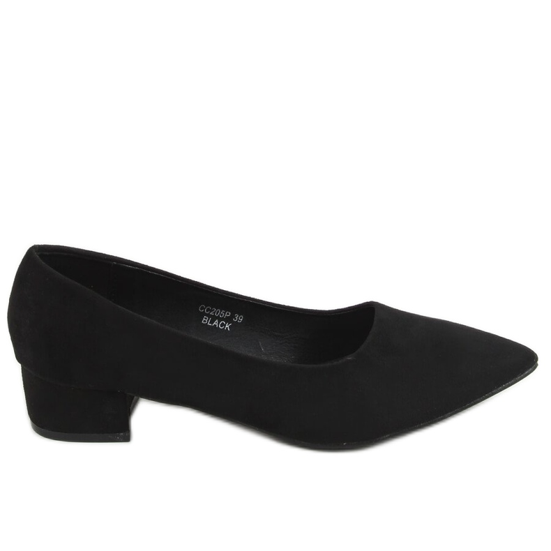 Black Pumps de salto baixo preto CC205P preto