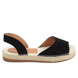 Alpercatas pretas com dedos abertos 6915 pretas preto
