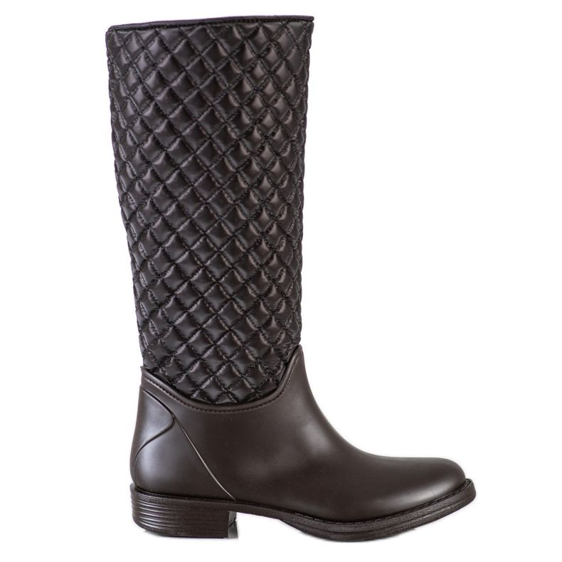 SHELOVET Galochas altas acolchoadas castanho