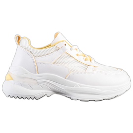 SHELOVET Tênis Branco Estiloso