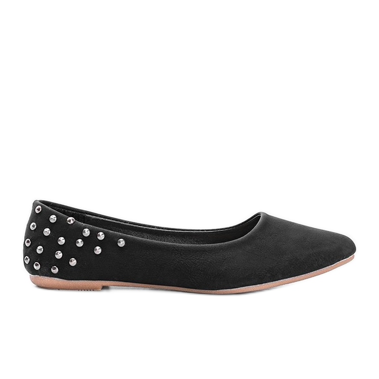 Bailarinas preto fosco com tachas Doyer St. Bailarinas preto fosco com tachas Doyer St.