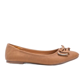 Bailarinas de camelo com Best of bow castanho Bailarinas de camelo com Best of bow castanho