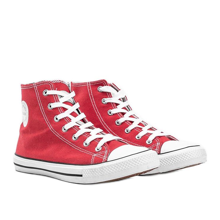 Tênis masculino Perry de tornozelo vermelho