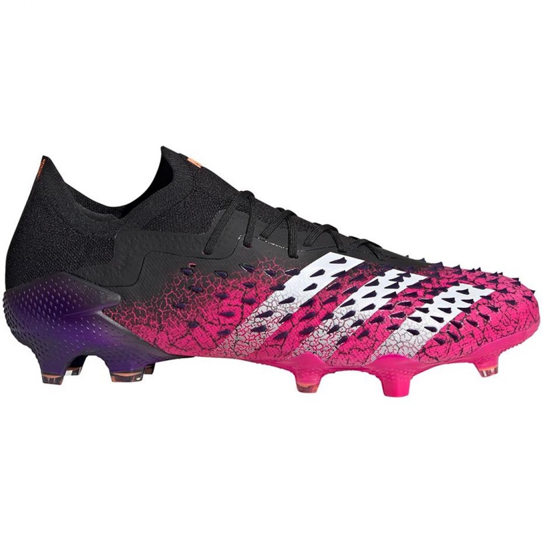 Chuteiras Adidas Predator Freak.1 L Fg M FW7244 branco, preto, rosa preto