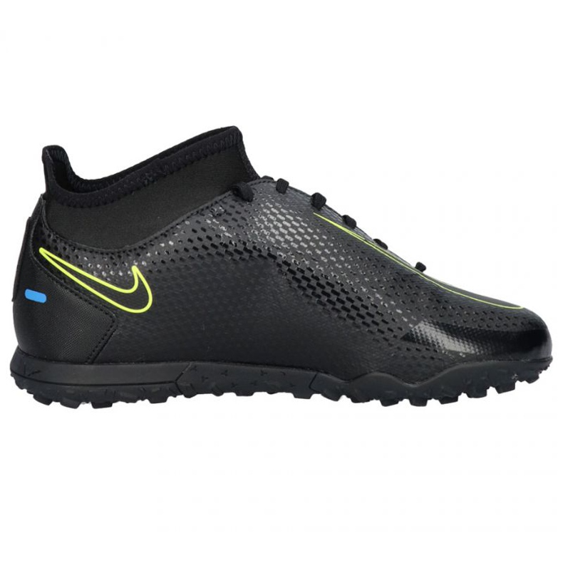 Chuteiras Nike Phantom Gt Club Df Tf Jr CW6729 090 preto preto