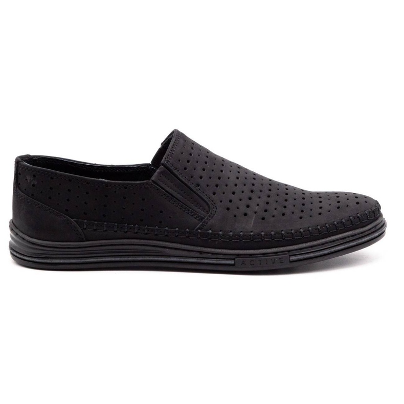 Polbut Sapatos perfurados masculinos 2107P pretos