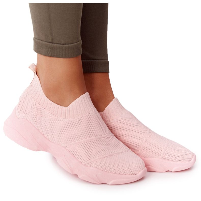 PS1 Calçados esportivos femininos - Slip-on Pink Yoga Class rosa