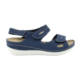 Sapatos femininos Inblu 158D142 azul marinho