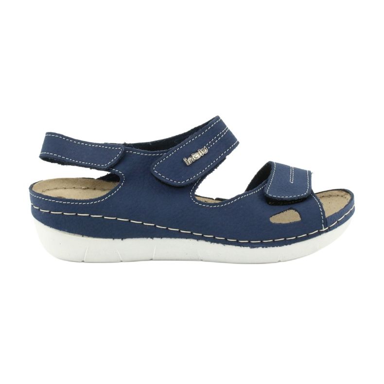 Sapatos femininos Inblu 158D142 azul marinho