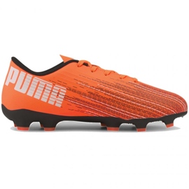Chuteiras Puma Ultra 4.1 Fg Ag Jr 106100-01 multicolorido laranjas e vermelhos