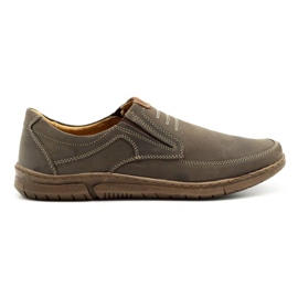 Olivier Sapatos masculinos deslizantes 7053 marrons marrom