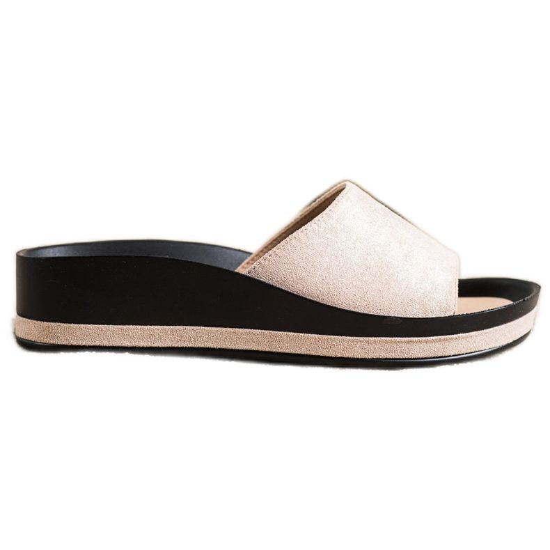 Chinelos VINCEZA casuais bege