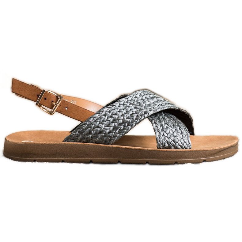 SHELOVET Sandálias Trançadas Confortáveis preto