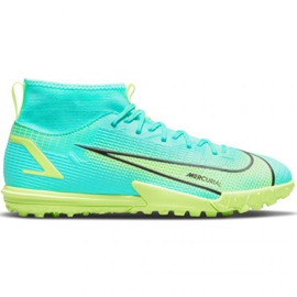 Chuteira Nike Mercurial Superfly 8 Academy Tf Jr CV0789 403 multicolorido azul
