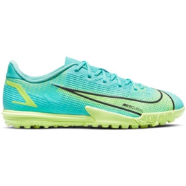 Chuteira Nike Mercurial Vapor 14 Academy Tf Jr CV0822 403 multicolorido azul