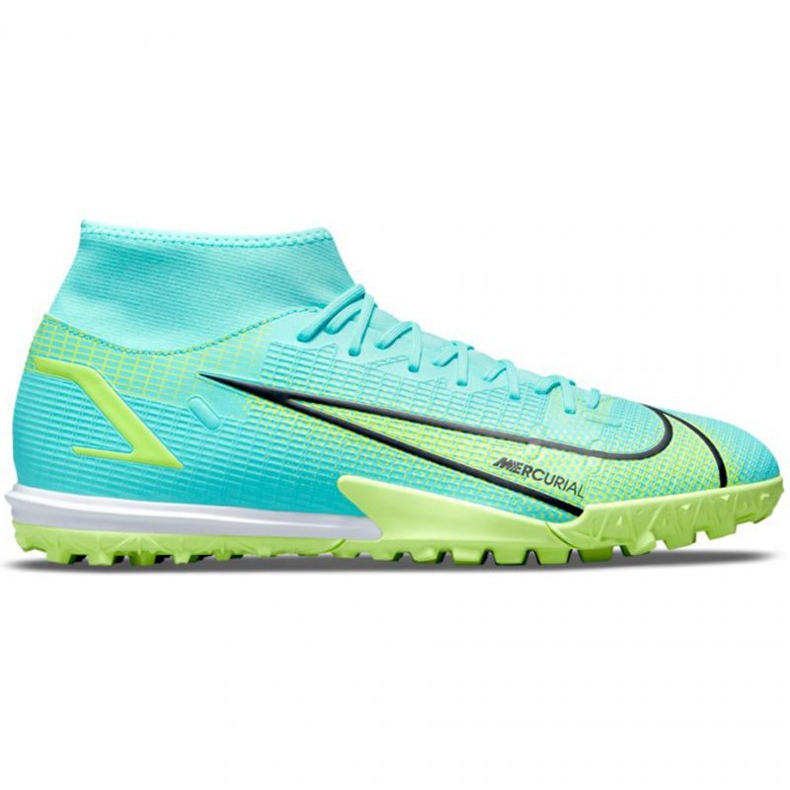 Chuteiras Nike Mercurial Superfly 8 Academy Tf M CV0953 403 multicolorido azul Chuteiras Nike Mercurial Superfly 8 Academy Tf M CV0953 403 multicolorido azul
