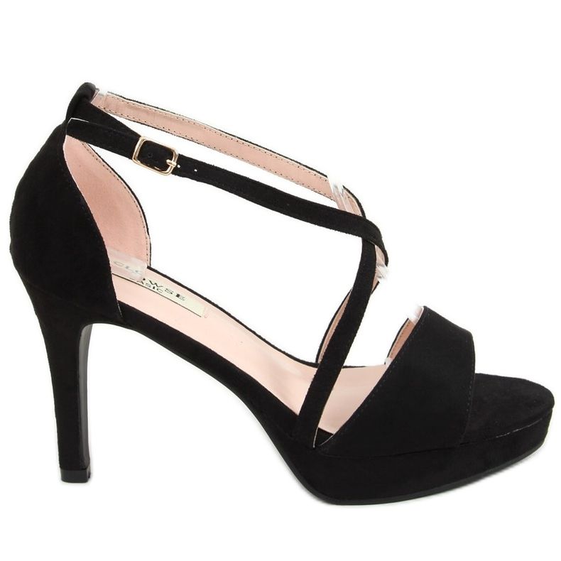 Sandálias plataforma pretas 9R31 pretas preto